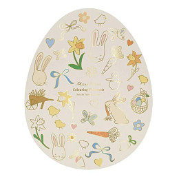 Плейсмат-разукрашка Мери Мери (Meri Meri) "Пасха", для сервировки стола, 8 шт